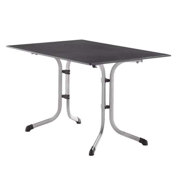 Klapptisch Vivodur III Eisen - Schwarz / Silber