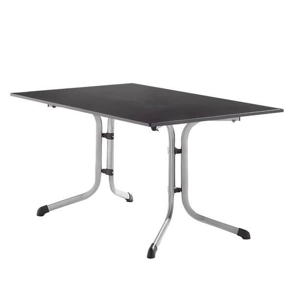 Klapptisch Vivodur IV Eisen - Schwarz / Platin