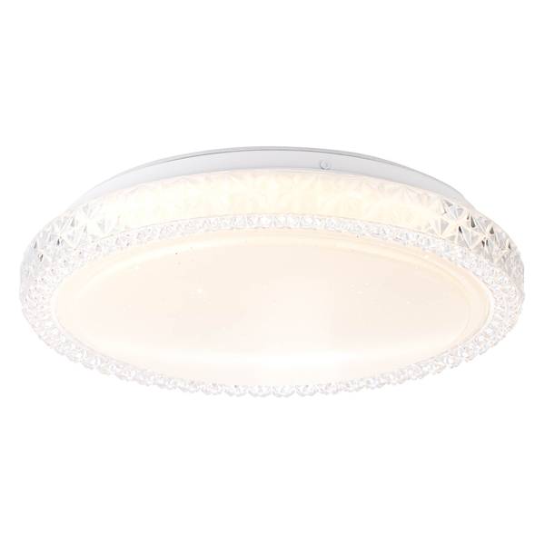 LED-Deckenleuchte Badria Acrylglas / Stahl - 1-flammig - Breite: 30 cm