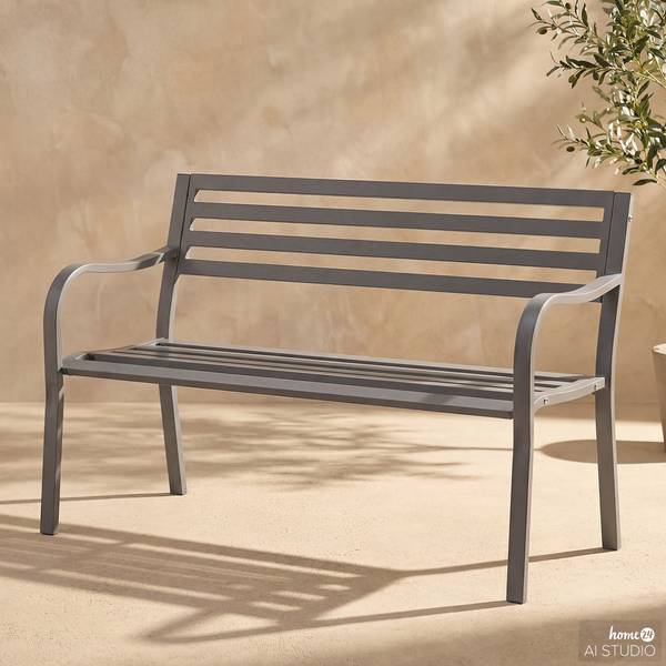 Banc de jardin Sophy Acier - Anthracite