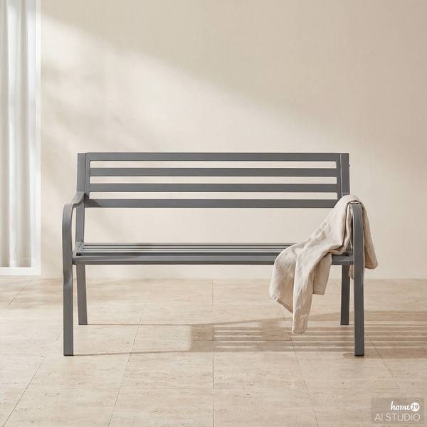 Banc de jardin Sophy Acier - Anthracite