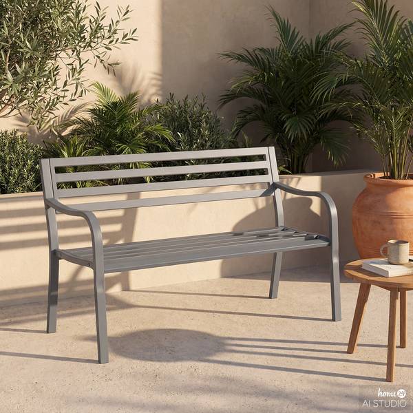 Banc de jardin Sophy Acier - Anthracite