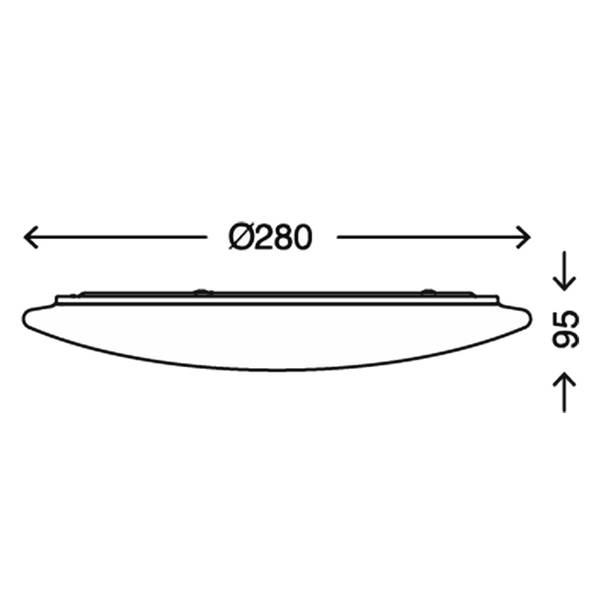 Plafonnier Vipe Matière plastique - 1 ampoule
