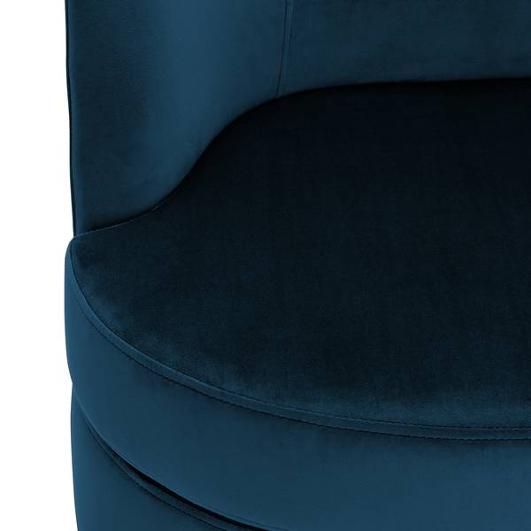 Sessel Chanly Samt Ravi: Marineblau