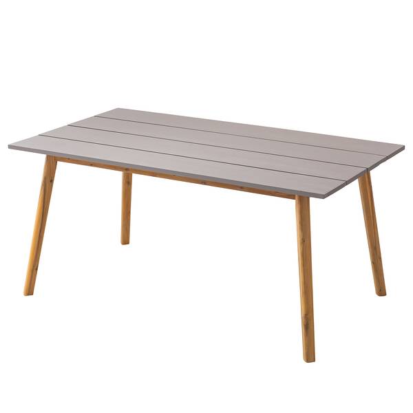 Gartentisch Lindholm I Akazie massiv - Grau / Braun