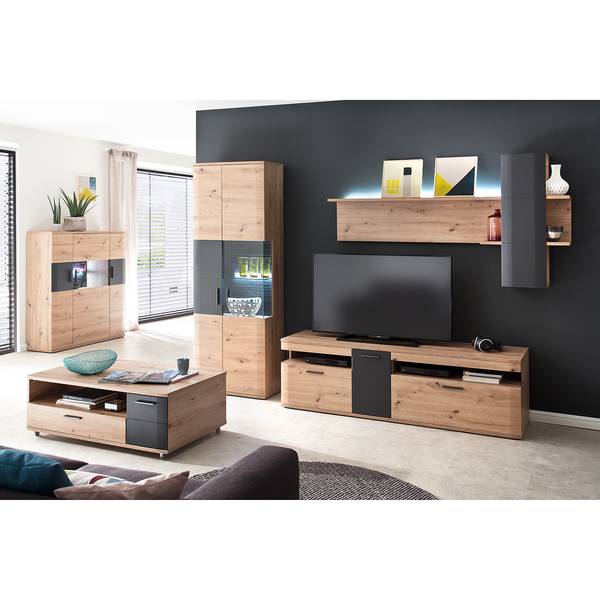 Buffet haut Callington I Imitation planches de chêne / Anthracite