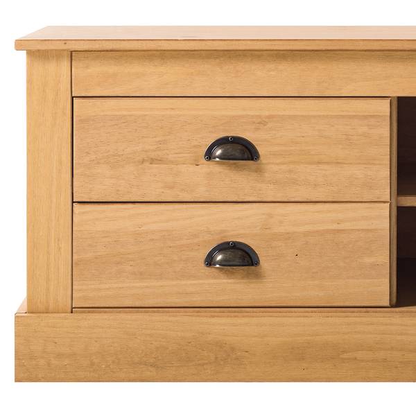 Garderobenbank Neely Kiefer massiv - Kiefer