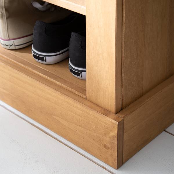 Garderobenbank Neely Kiefer massiv - Kiefer