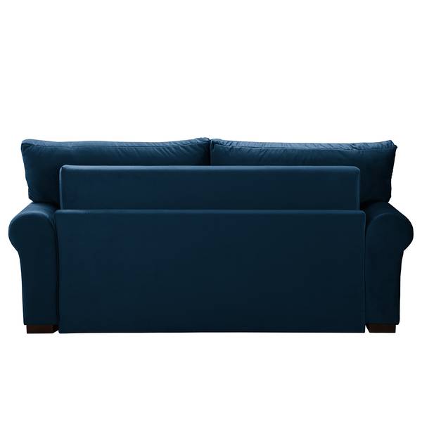 Schlafsofa LATINA Country Deluxe Samt - Samt Krysia: Dunkelblau - Breite: 205 cm