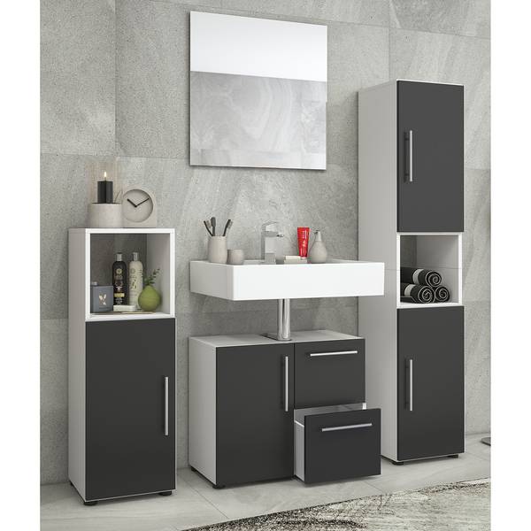 Meuble sous lavabo Flandu Noir