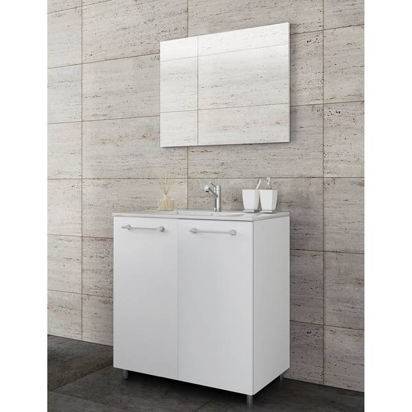 Badezimmerset Melville V (3-teilig) Weiß - Breite: 60 cm