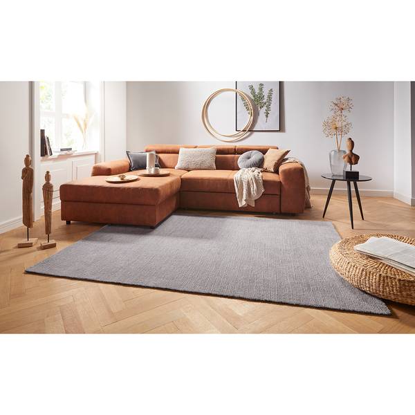 Kurzflorteppich Supersoft Webstoff - Rauchgrau - 200 x 290 cm