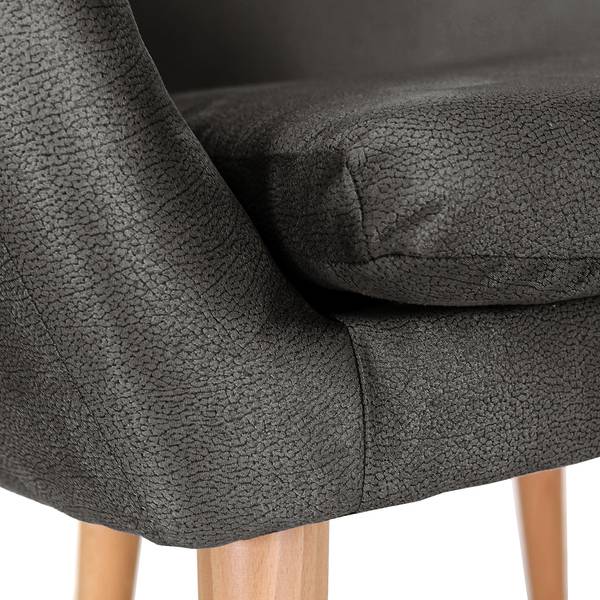 Sessel Tippytoe VI Antiklederlook - Braungrau