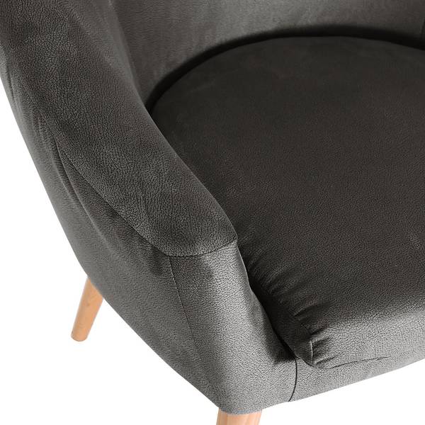 Sessel Tippytoe VI Antiklederlook - Braungrau