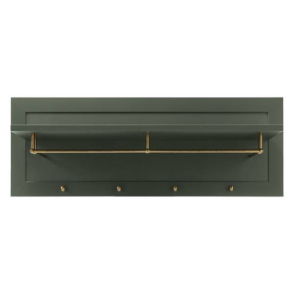 Wandgarderobe Beauville mosgroen/goudkleurig
