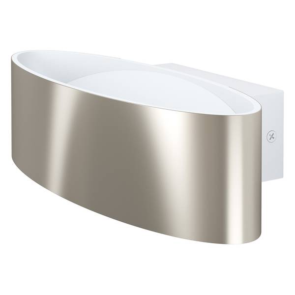 LED-wandlamp Maccacari polycarbonaat/aluminium - 1 lichtbron - vernikkeld