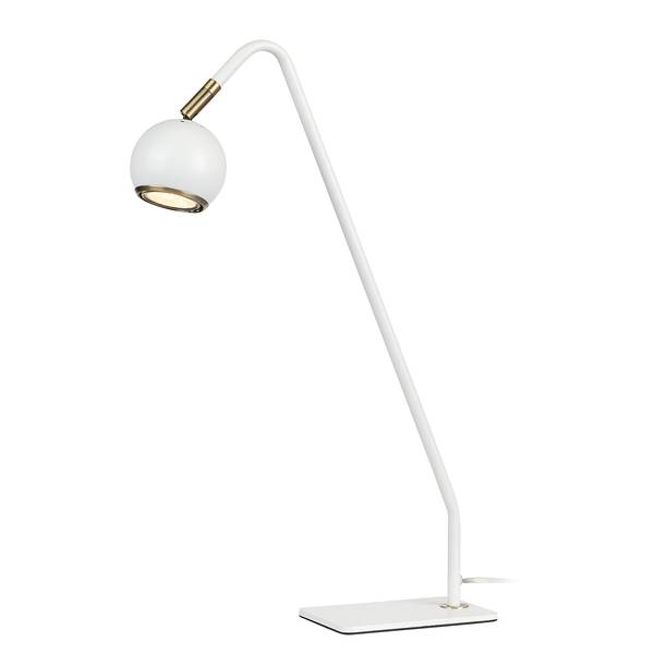 Tafellamp Coco roestvrij staal - 1 lichtbron - wit