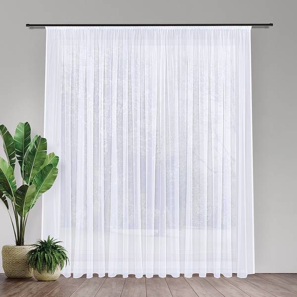 Gardine Laura II Webstoff - Weiß - 450 x 245 cm