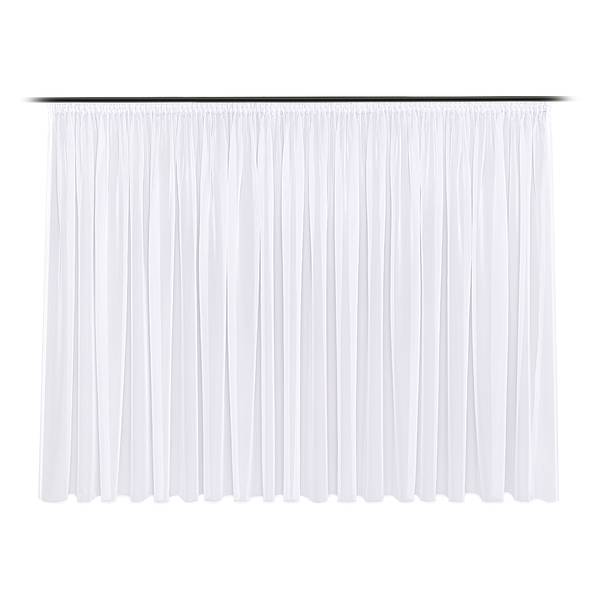 Gardine Laura II Webstoff - Weiß - 450 x 175 cm