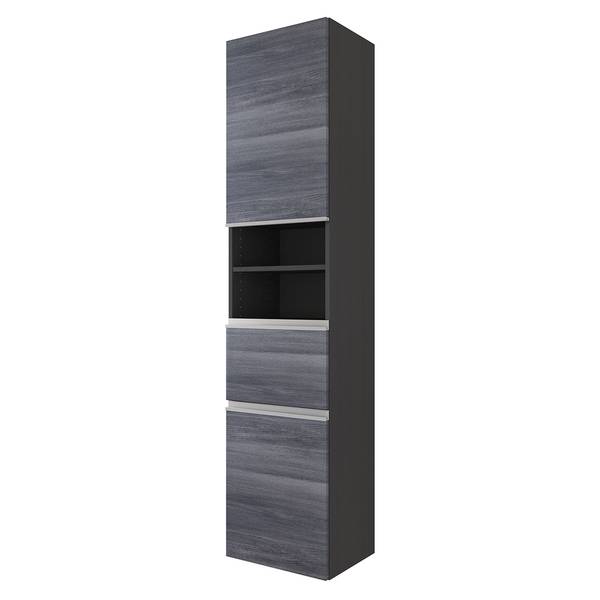 Hochschrank Dante Rauchsilber / Graphit
