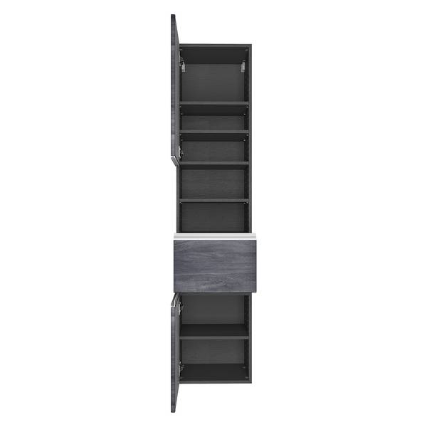 Hochschrank Dante Rauchsilber / Graphit