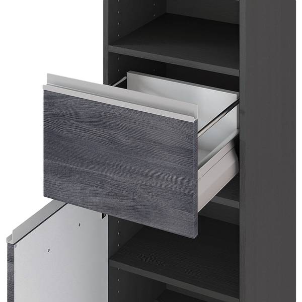 Hochschrank Dante Rauchsilber / Graphit