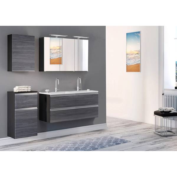 Mobile basso Dante Argento cenere / Grafite