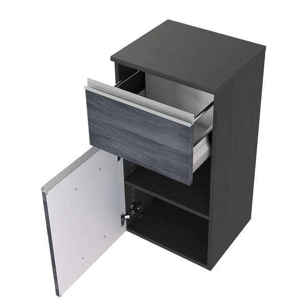 Mobile basso Dante Argento cenere / Grafite