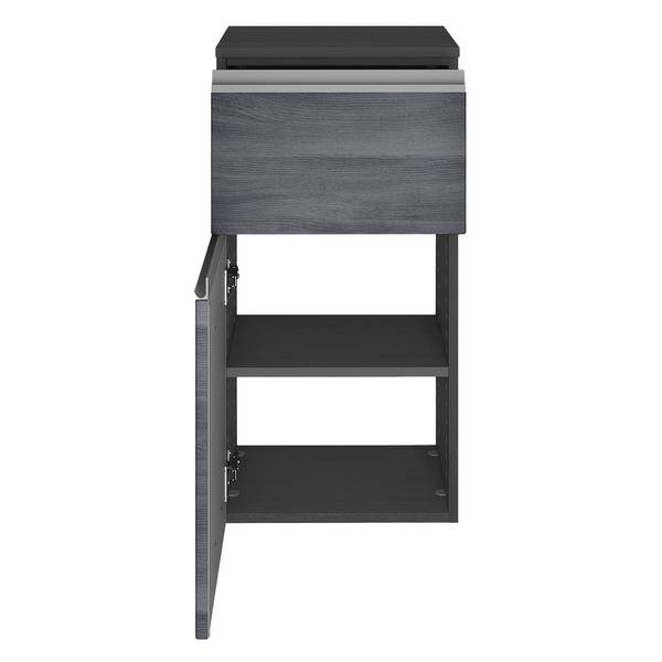 Mobile basso Dante Argento cenere / Grafite