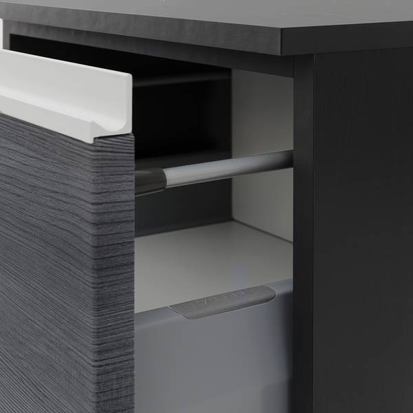 Mobile basso Dante Argento cenere / Grafite