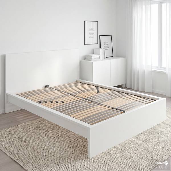 Lattenrost Driggs I nicht verstellbar - Birke / Silber - 160 x 200cm