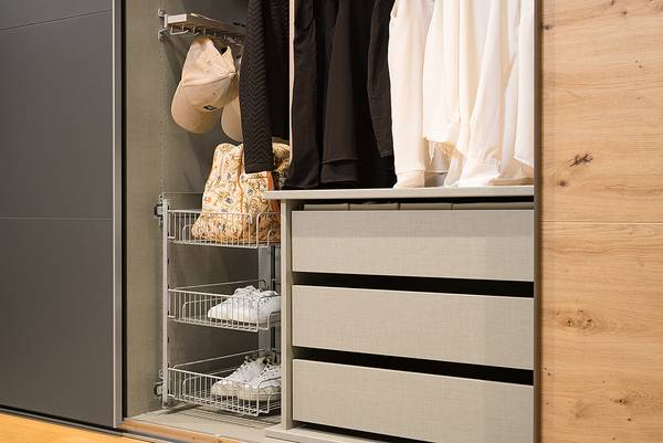 Schubladeneinsatz SKØP 90 cm Beige - Holzwerkstoff - 88 x 60 x 50 cm
