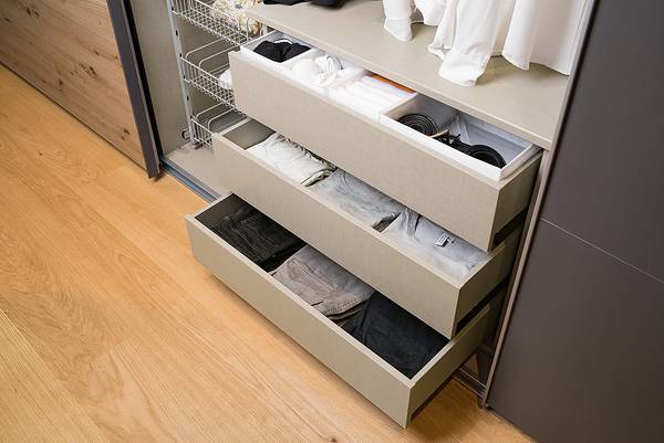 Schubladeneinsatz SKØP 90 cm Beige - Holzwerkstoff - 88 x 60 x 50 cm