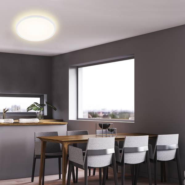 LED-Deckenleuchte  Slim Fiberglas - 1-flammig