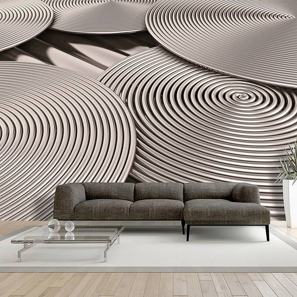 Papier peint intissé Copper Spirals 150 x 105 cm