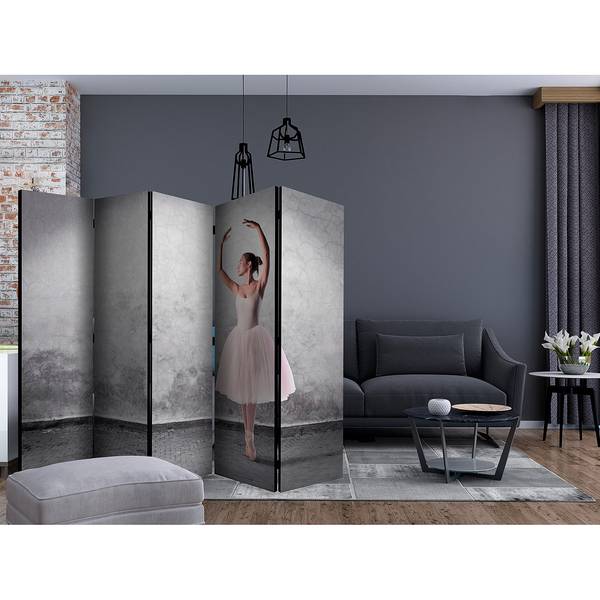 Paravent Ballerina in Degas Vlies - Mehrfarbig - 5-teilig
