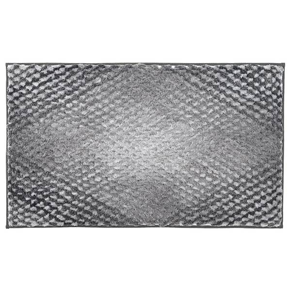 Badmat Cory polyester - grijs - 100 x 60 cm