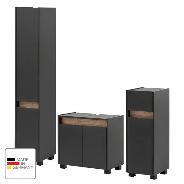 Set di 3 mobili da bagno Cosmo Color antracite