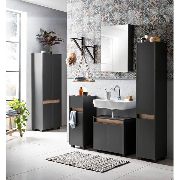 Set di 3 mobili da bagno Cosmo Color antracite