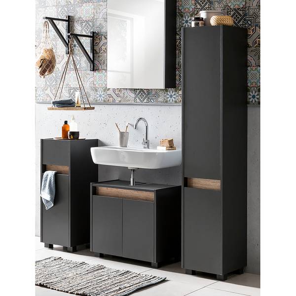 Set di 3 mobili da bagno Cosmo Color antracite