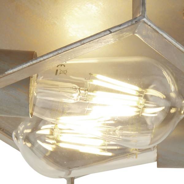 Heaton Plafonnier décoratif Fer - 2 ampoules