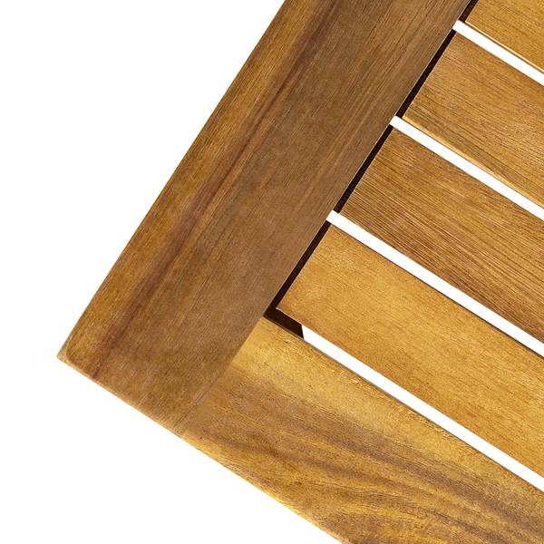 Loungegruppe LEXI 3-teilig Webstoff / Akazie massiv - Wollweiß