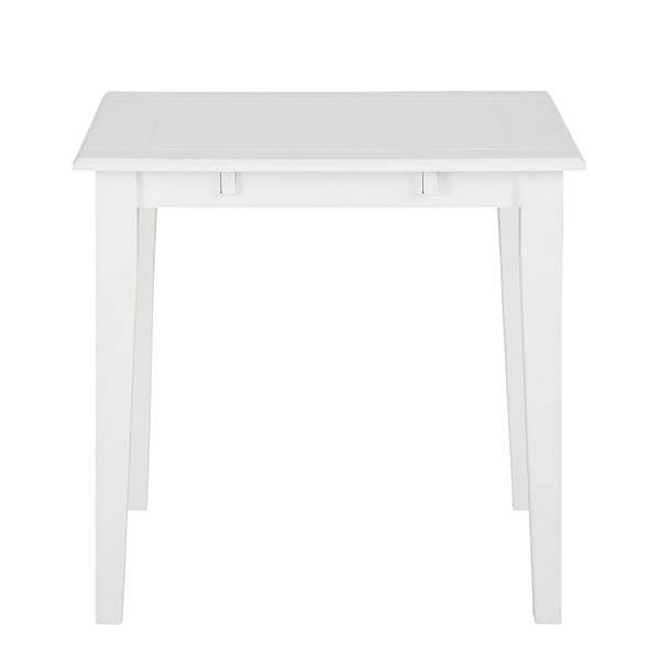 Eettafel Florien deels massief grenenhout - wit - 80 x 80 cm