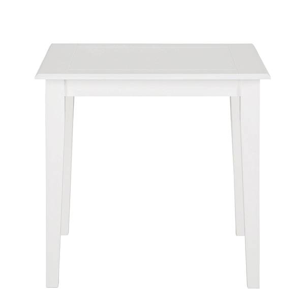 Eettafel Florien deels massief grenenhout - wit - 80 x 80 cm