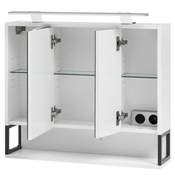 Set di 3 mobili da bagno Limone II Illuminazione inclusa - Bianco