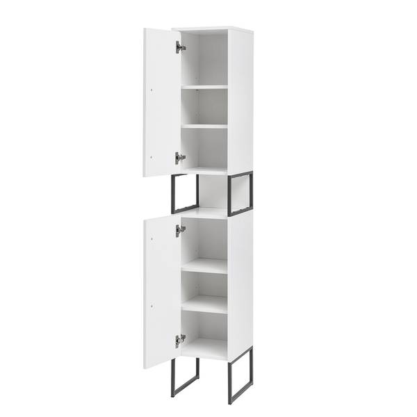 Set di 3 mobili da bagno Limone II Illuminazione inclusa - Bianco