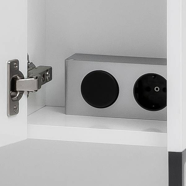 Set di 3 mobili da bagno Limone II Illuminazione inclusa - Bianco