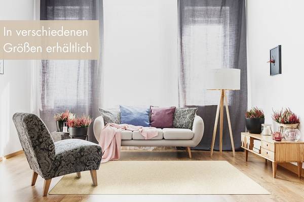 Wollteppich Volterra Schurwolle - Creme - 67 x 140 cm