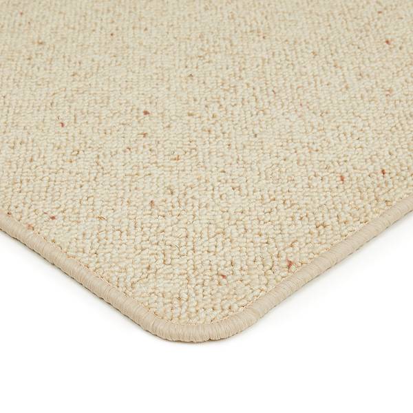 Wollteppich Volterra Schurwolle - Creme - 67 x 140 cm