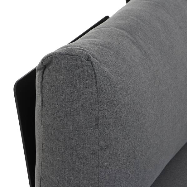 Loungesofa Alvida II Teak massiv / Aluminium - Anthrazit / Braun